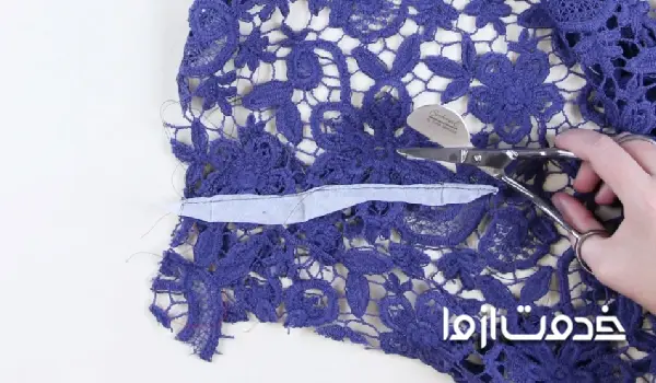 استفاده از گیپور برای تعمیر و ترمیم لباس سوخته